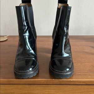 See by Chloe Patent Chelsea Boots